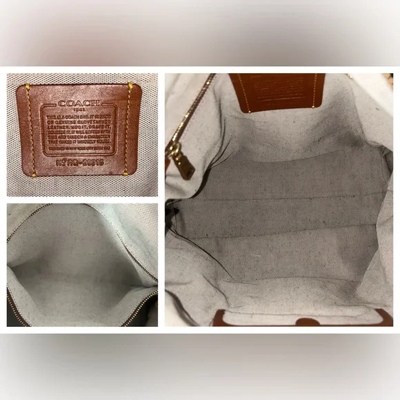 COACH Whiplash Rivets Rogue Bag 36 In Pebble Leather *Anniversary Rogue* - Picture 8 of 12